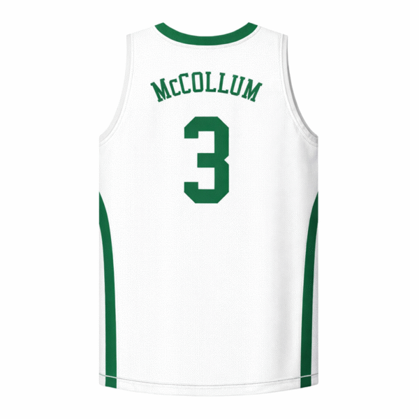 CJ McCollum 3 Eagles High School Jersey White