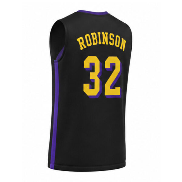 Robinson-2 Duncan Robison Williams Basketball Jersey Black