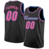 Custom Black Stripe Basketball Jersey