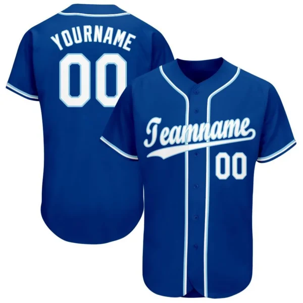 Custom Baseball Jersey Blue